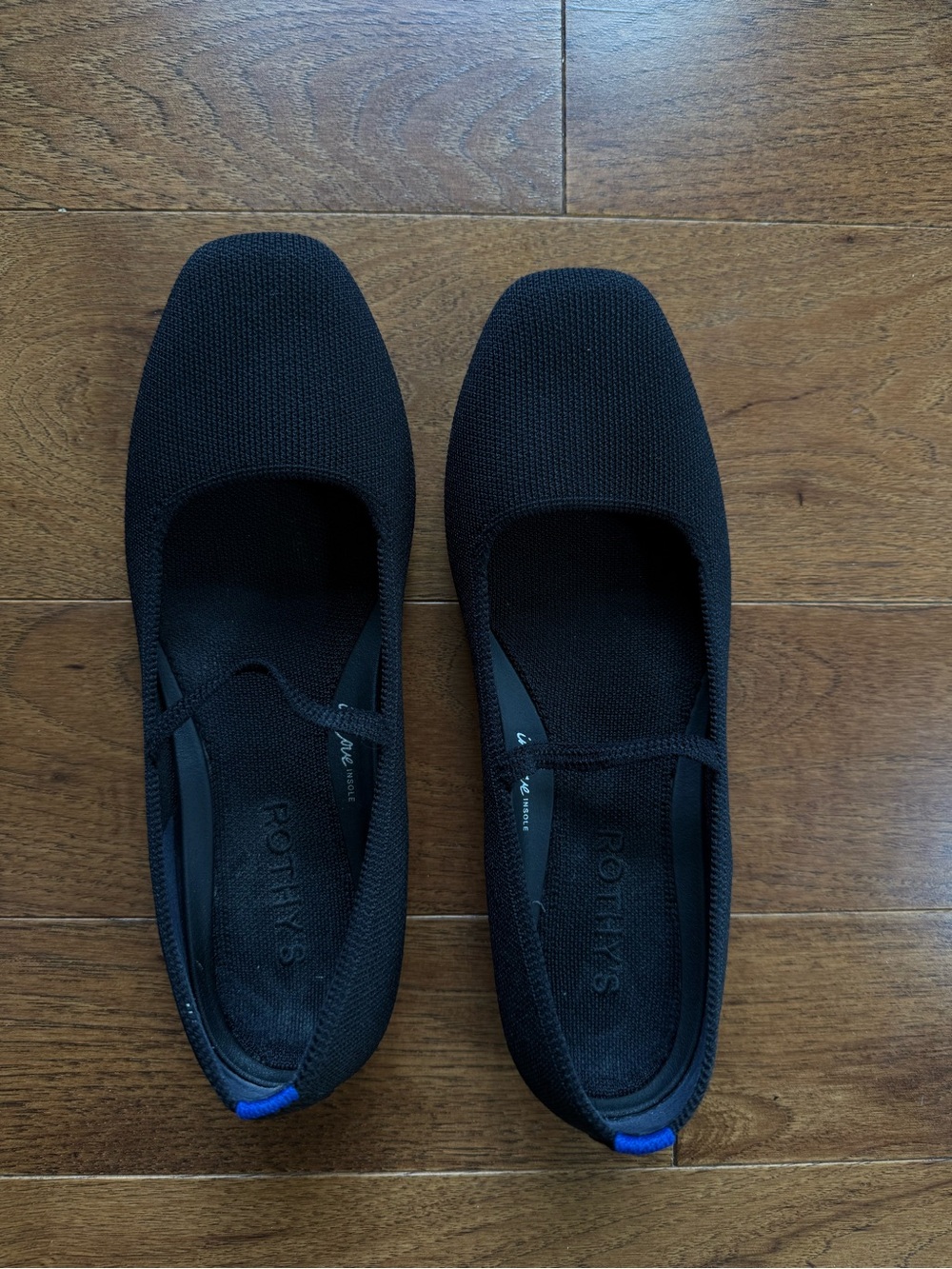 Rothy's Black The Max Square Mary Jane Flats. Womens 7.5 - Picture 3 of 4